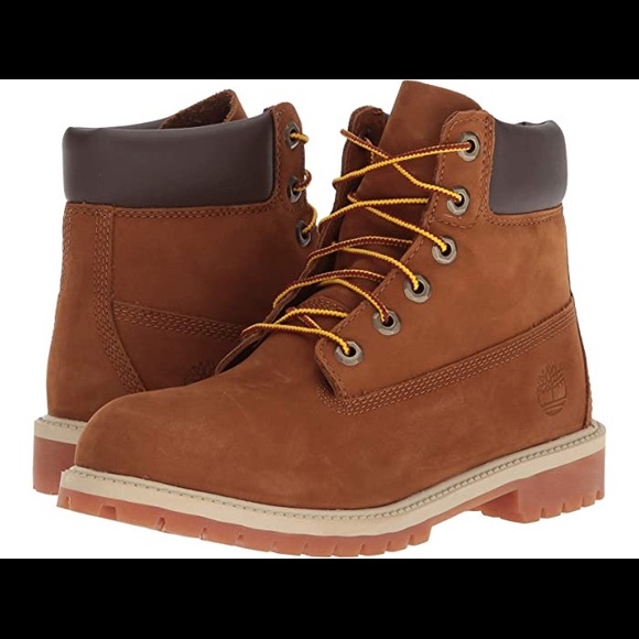 rust colored timberlands